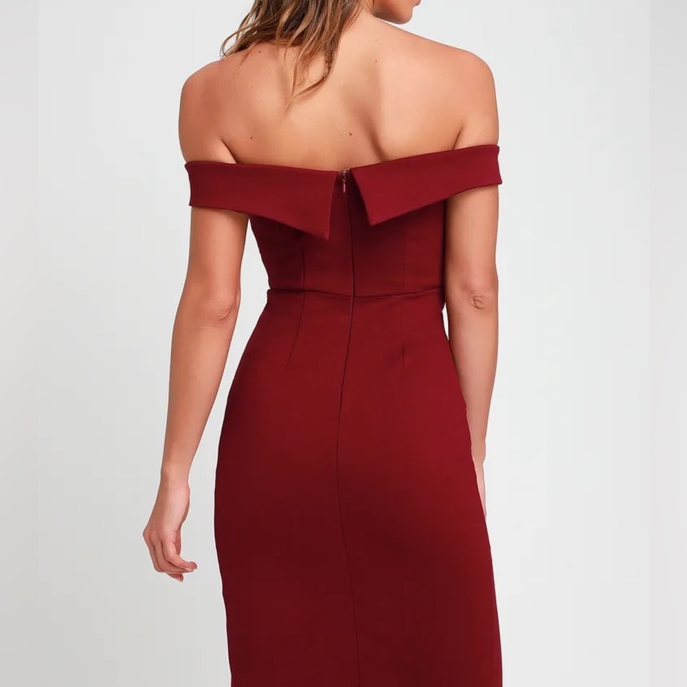 Lulus Classic Glam Off-the-Shoulder Bodycon Dress - Picture 3 of 6